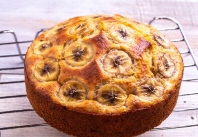 receita de bolo de banana fit