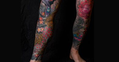 tatuagem perna masculina