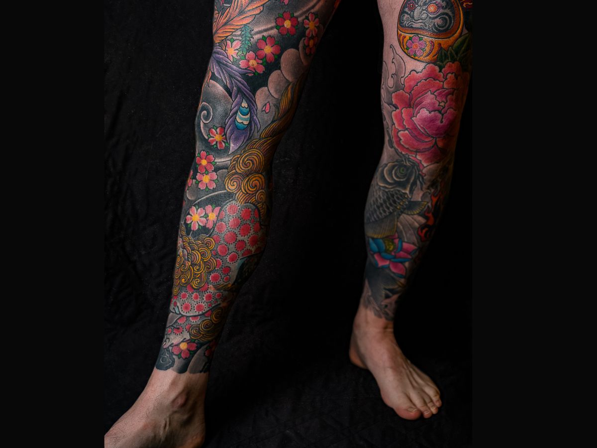 tatuagem perna masculina