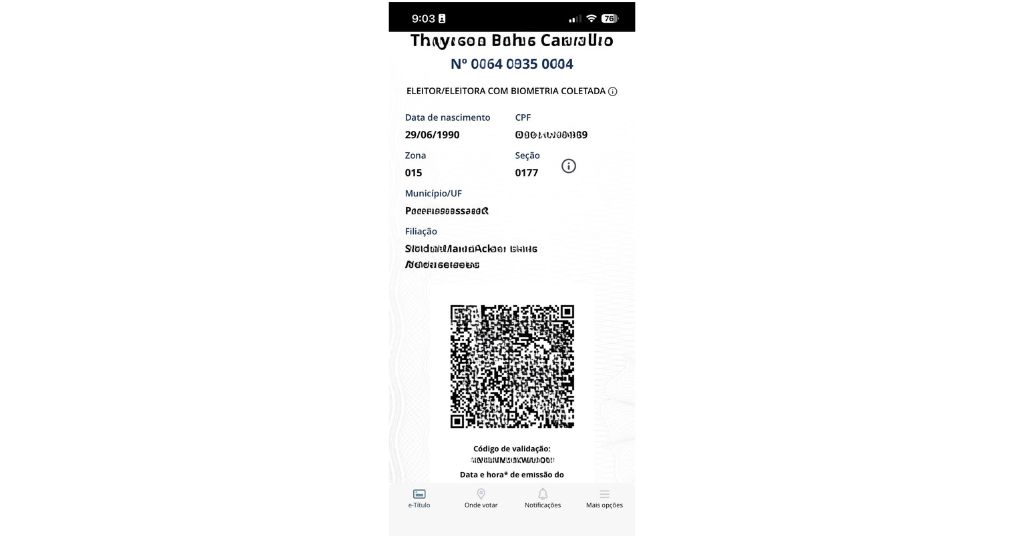 consultar zona de votação app e-titulo